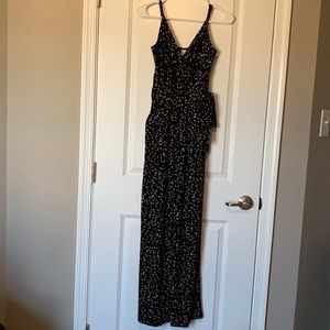 Kaileigh Black & Tan Jumpsuit